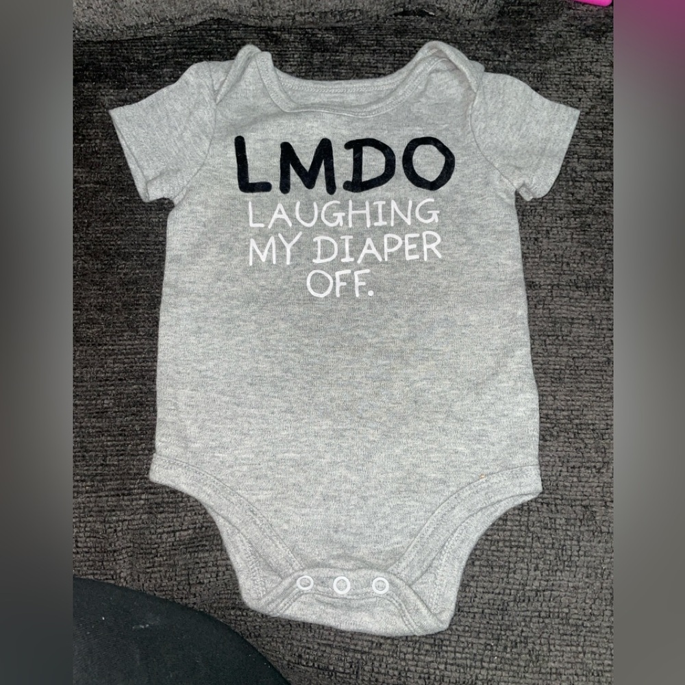 9M Baby Starters grey bodysuit